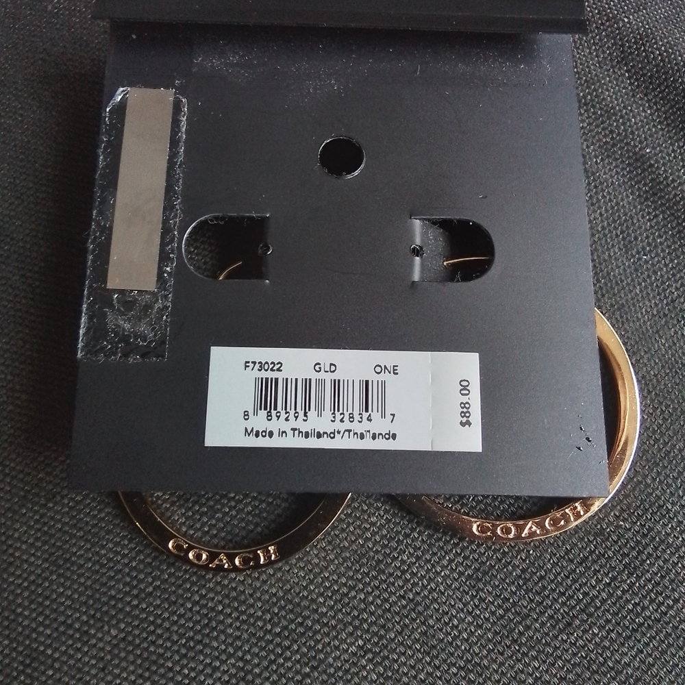 Coach Hoop  Earrings - Picture 3 of 3